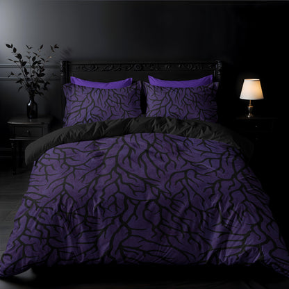Purple Thorn 3-Piece Bedding Set - Red Finch Creations