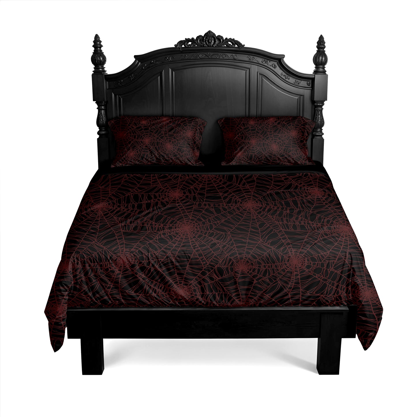 Red Spider Web 3-Piece Bedding Set