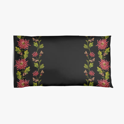 Chrysanthemum Moth Microfiber Pillowcase - Red Finch Creations