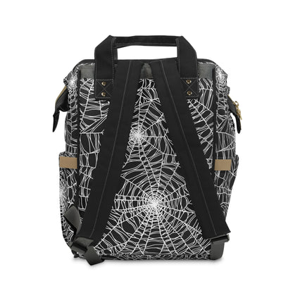 Halloween Baby Bat Multifunctional Diaper Backpack - Red Finch Creations