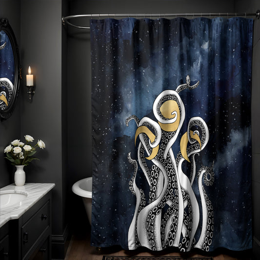 Celestial Sea Witch Shower Curtain - Red Finch Creations