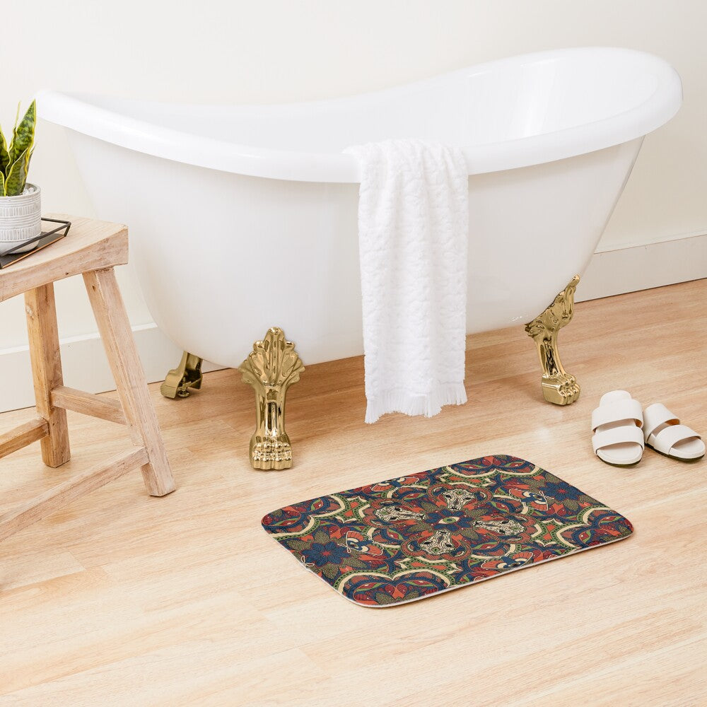 Occult Mandala Bath Mat - Red Finch Creations